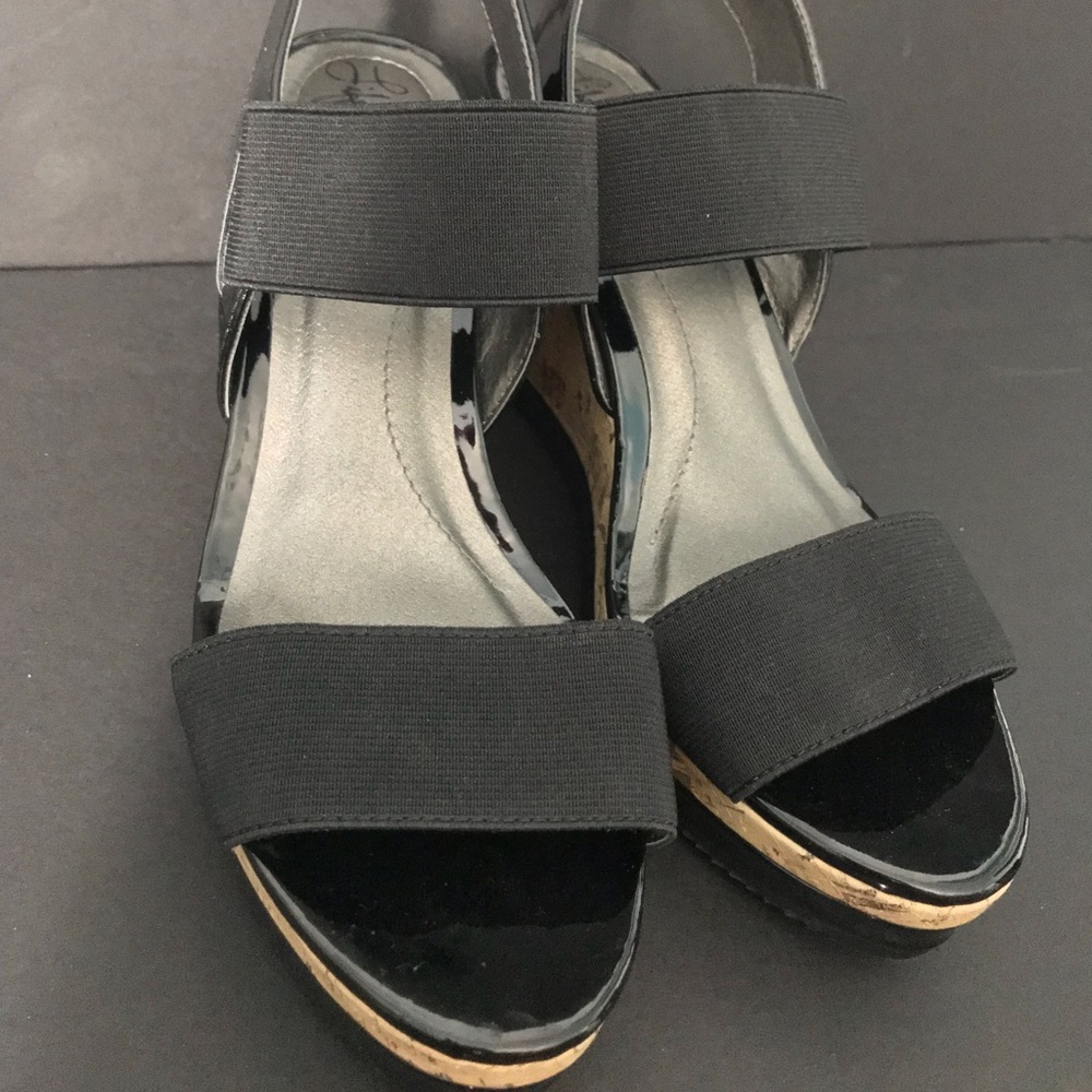 Life Stride Black Wedges